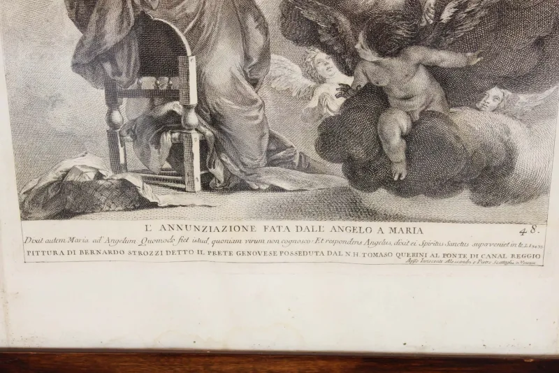 Clearance Pamono Antique Religious Print, France