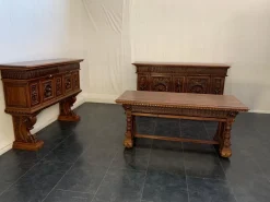 Online Pamono Antique Renaissance Living Room Set, Set of 3