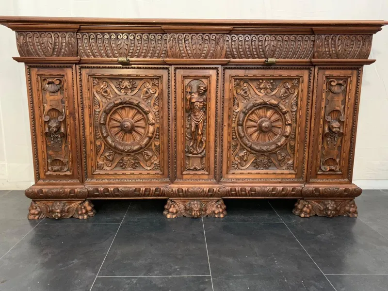 Online Pamono Antique Renaissance Living Room Set, Set of 3