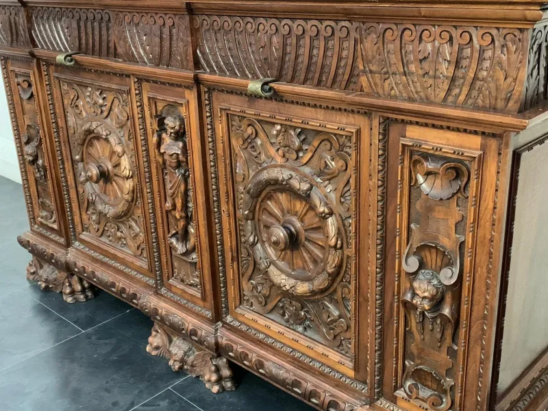 Online Pamono Antique Renaissance Living Room Set, Set of 3