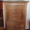 Pamono Antique Restoration Walnut and Black Marble Secretaire> Secretaires