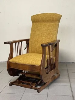 Best Pamono Antique Rocking Chair, 1890s