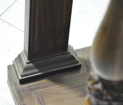 New Pamono Antique Rosewood Console Table with Brass Inlays and Carrara Marble Top, Mid-19th Century
