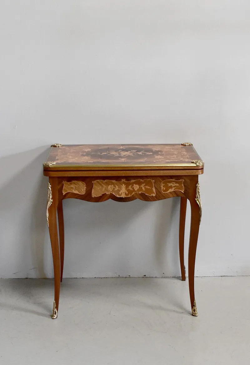 Pamono Antique Rosewood Game Table> Game Tables
