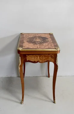 Pamono Antique Rosewood Game Table><noscript><img width=