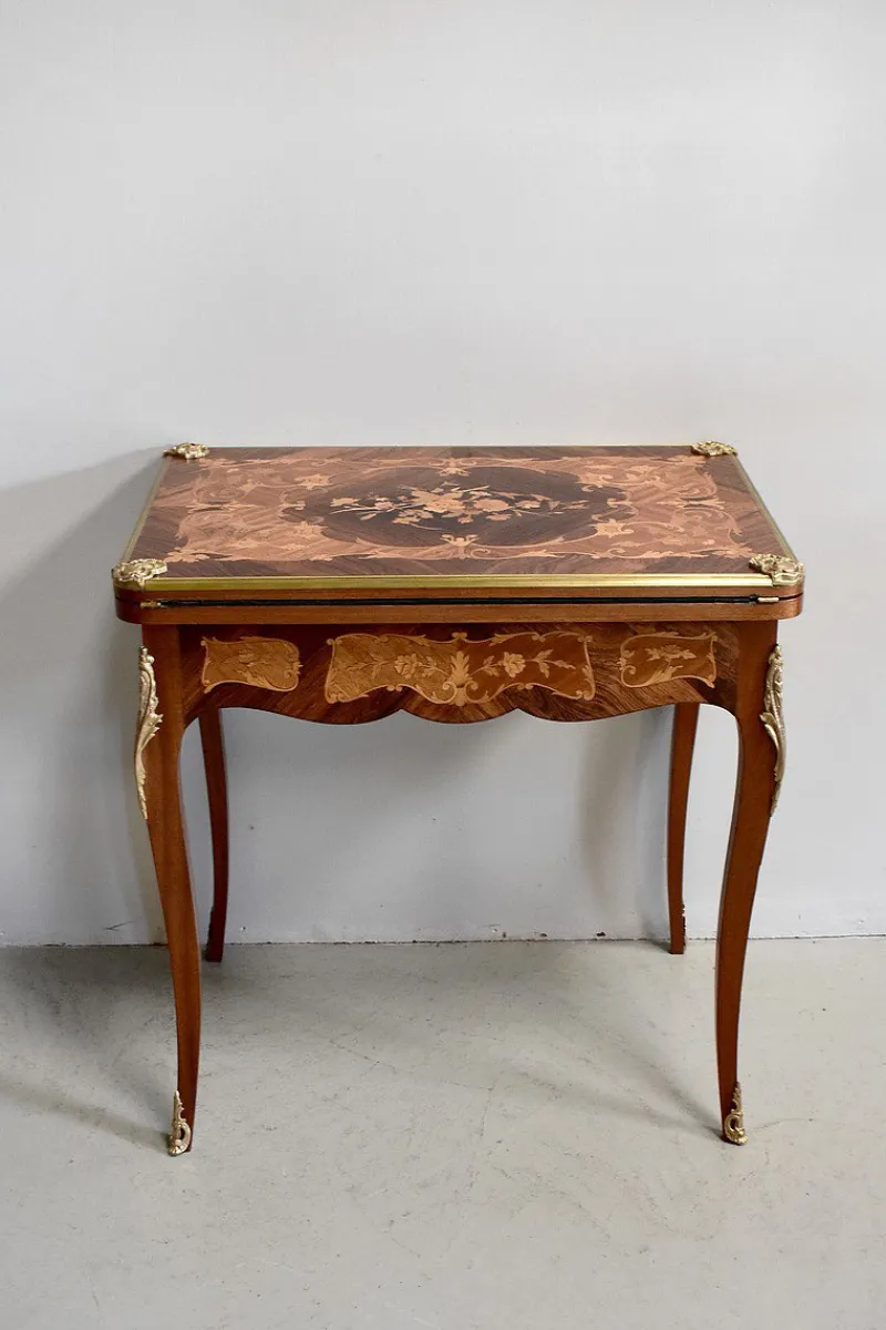 Pamono Antique Rosewood Game Table> Game Tables
