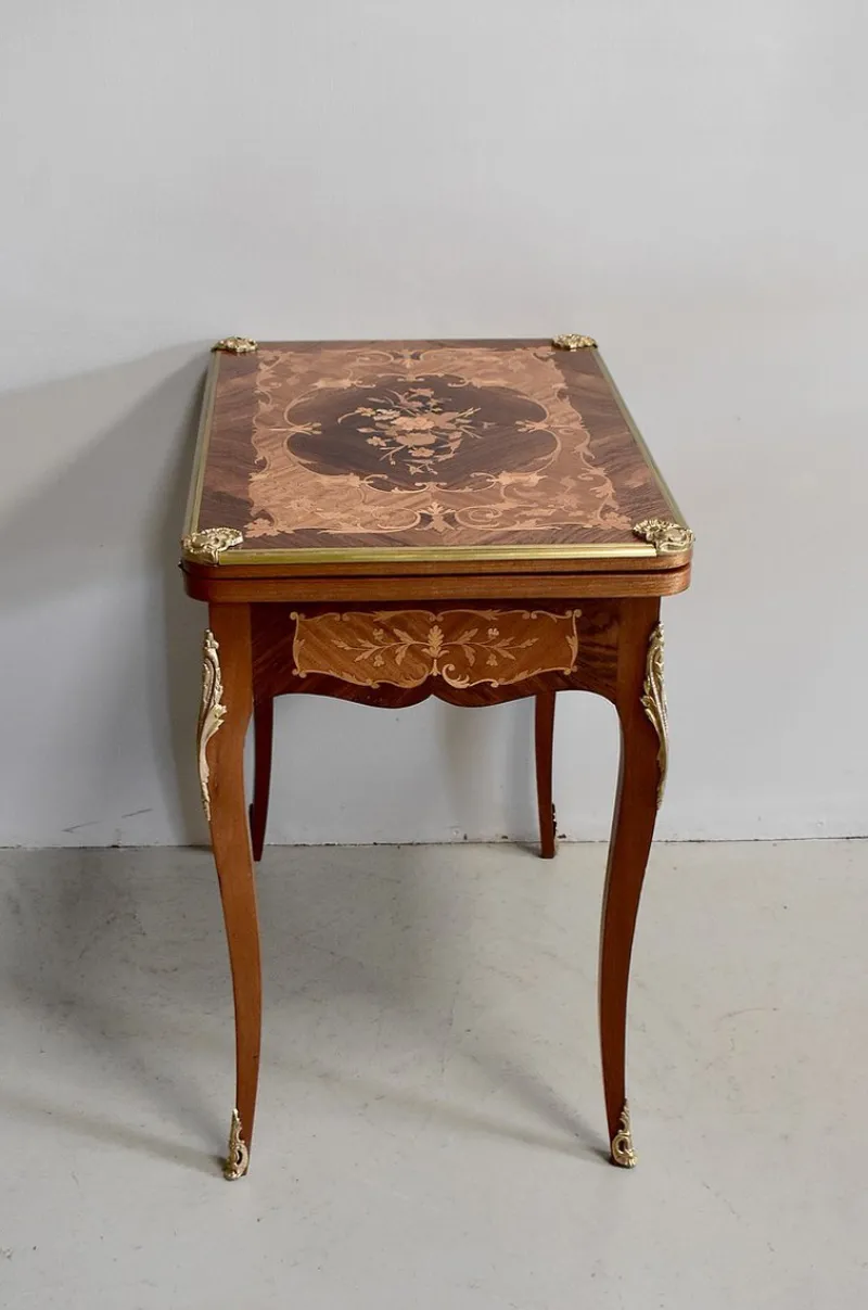 Pamono Antique Rosewood Game Table> Game Tables