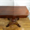 Pamono Antique Rosewood Games Table with Fold Over Lid> Game Tables