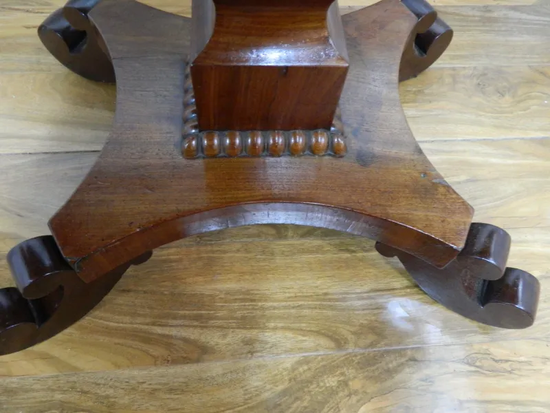 Pamono Antique Rosewood Games Table with Fold Over Lid> Game Tables