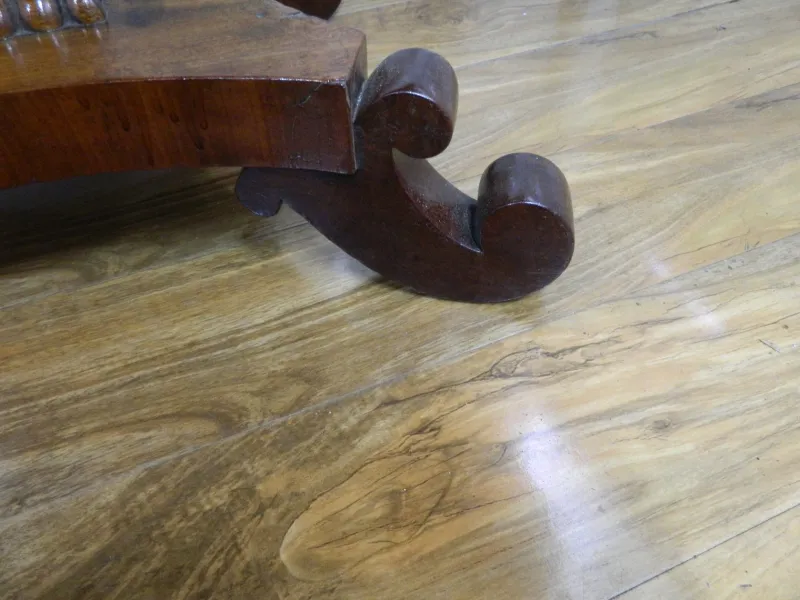 Pamono Antique Rosewood Games Table with Fold Over Lid> Game Tables