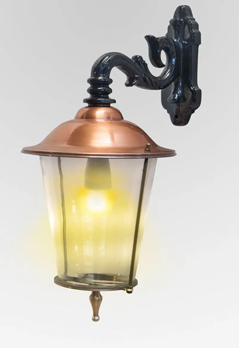 Discount Pamono Antique Round Copper Hanging Wall Lantern