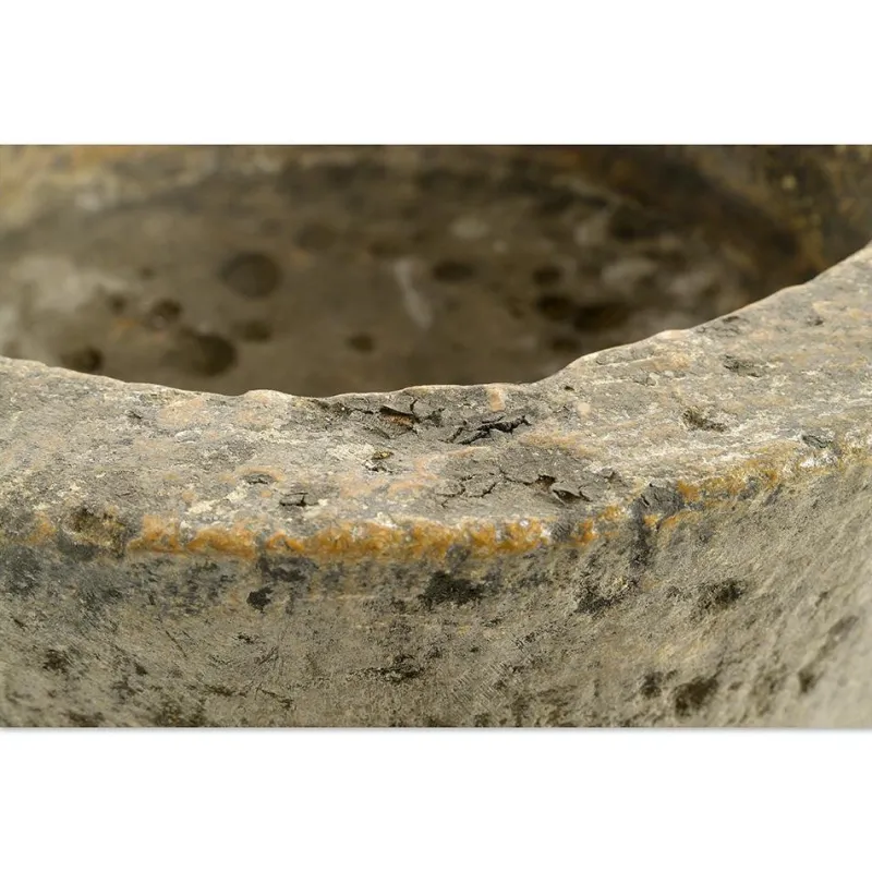 Pamono Antique Round Stone Planter> Planters And Jardiniere