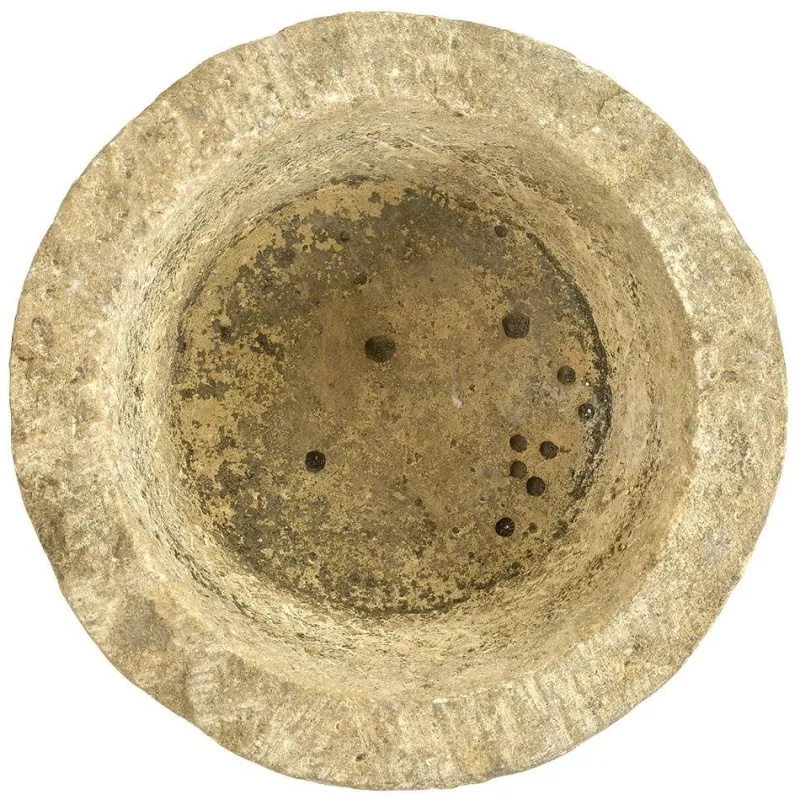 Pamono Antique Round Stone Planter> Planters And Jardiniere