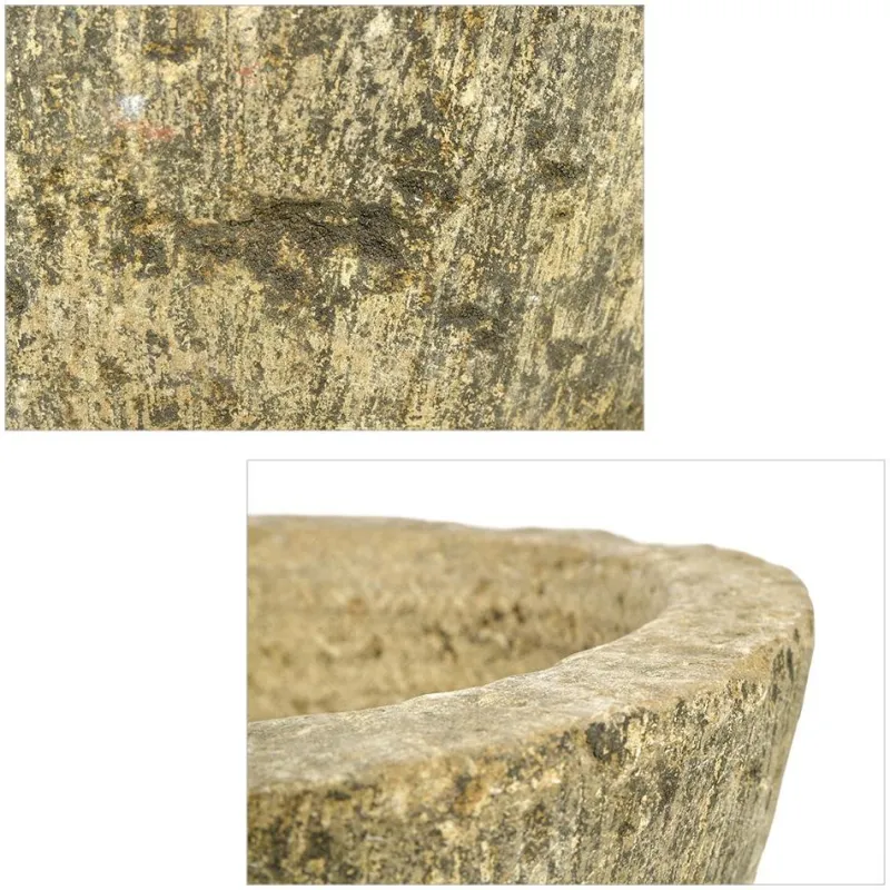 Pamono Antique Round Stone Planter> Planters And Jardiniere