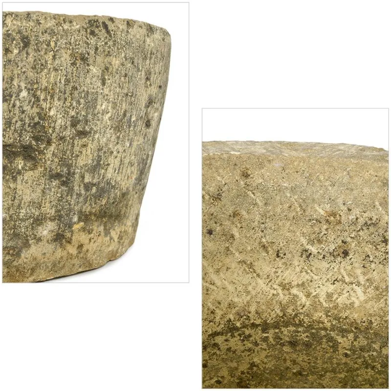 Pamono Antique Round Stone Planter> Planters And Jardiniere