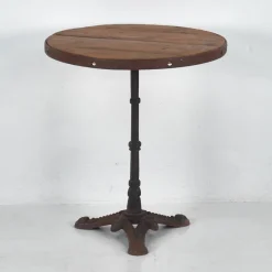 Pamono Antique Round Terrace Table, 1900s> Garden Tables