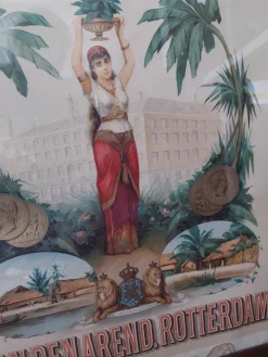 Discount Pamono Antique Royal Dutch Cigar Factory Advertising Poster, 1890s