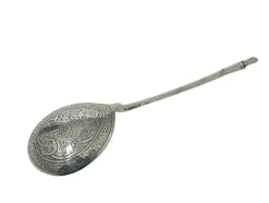 Pamono Antique Russian Silver Spoon, 1867> Cutlery & Serving Utensils