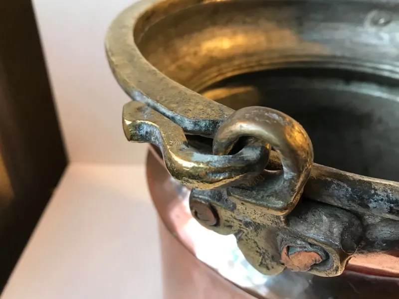 Pamono Antique Scandinavian Coal or Fireplace Bucket in Copper, 18th Century> Fireplaces And Mantels