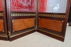 Clearance Pamono Antique Screen in Glass