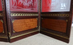 Clearance Pamono Antique Screen in Glass