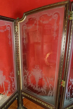 Clearance Pamono Antique Screen in Glass