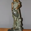 Pamono Antique Sculpture of a Woman by Alfred Jean Foretay> Art Nouveau