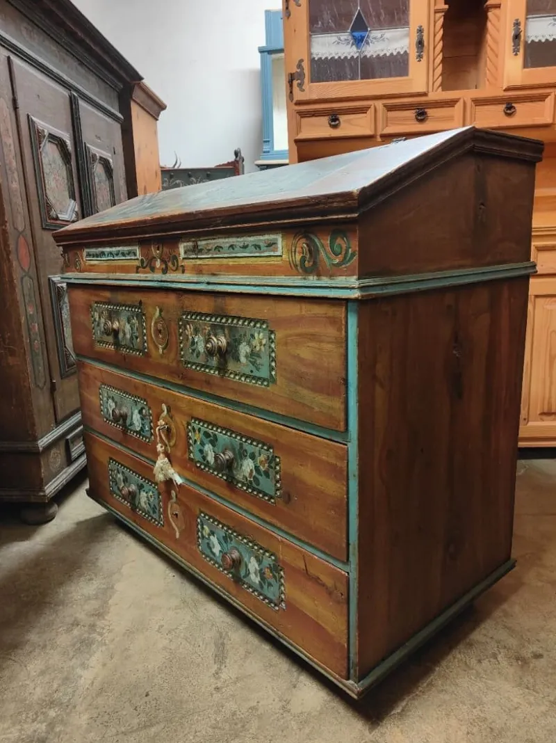 Pamono Antique Secretaire in Pine, 1850> Secretaires