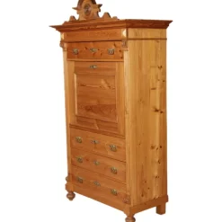 Pamono Antique Secretaire in Softwood, 1880><noscript><img width=