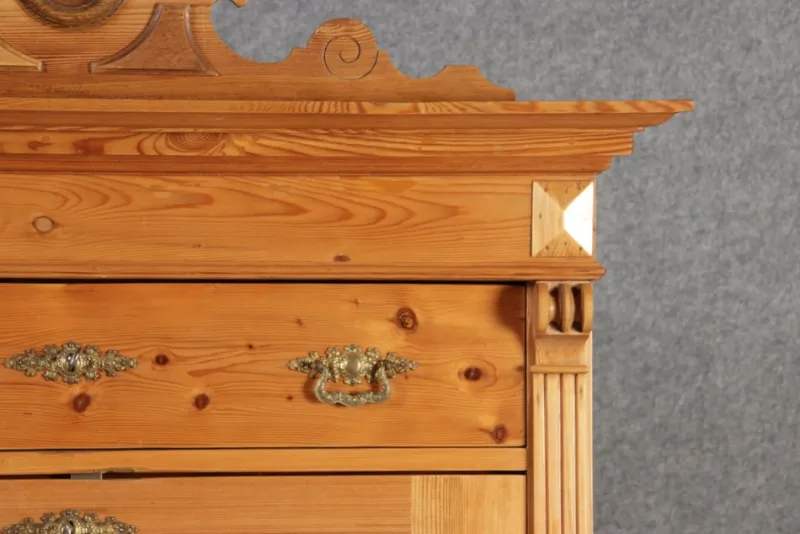 Pamono Antique Secretaire in Softwood, 1880> Secretaires