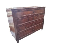 Pamono Antique Secretaire with Drop-Leaf Top Drawer and Internal Drawers in Briar Root, 1890
