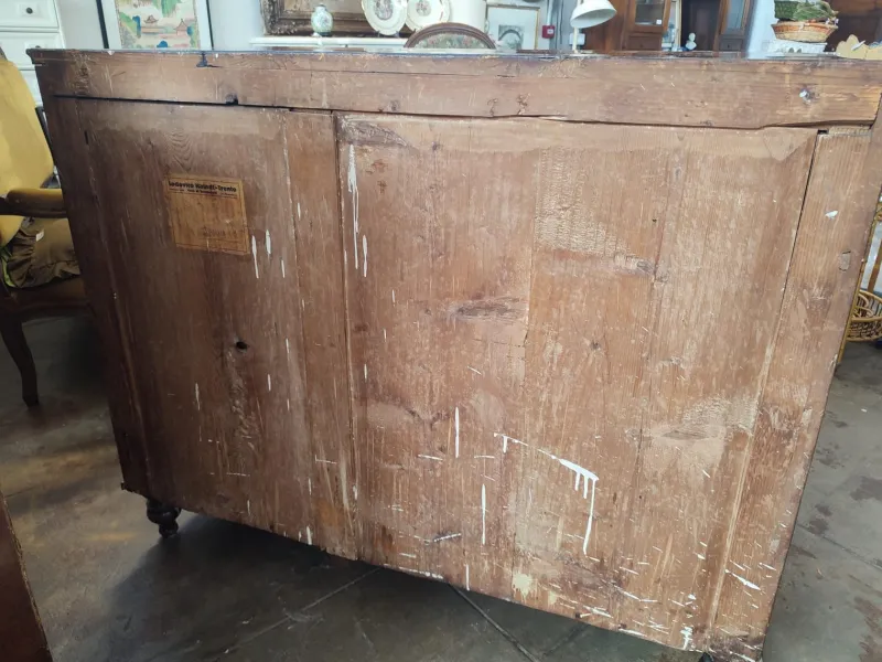 Pamono Antique Secretaire with Drop-Leaf Top Drawer and Internal Drawers in Briar Root, 1890