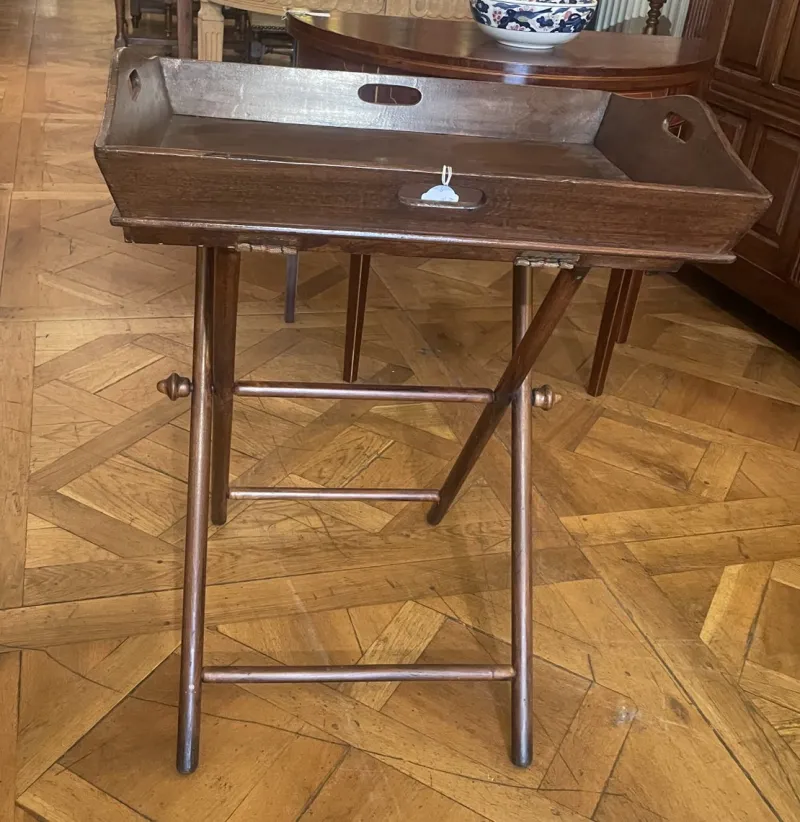 Pamono Antique Servant Dit Butler Tray, 1800s> Trays
