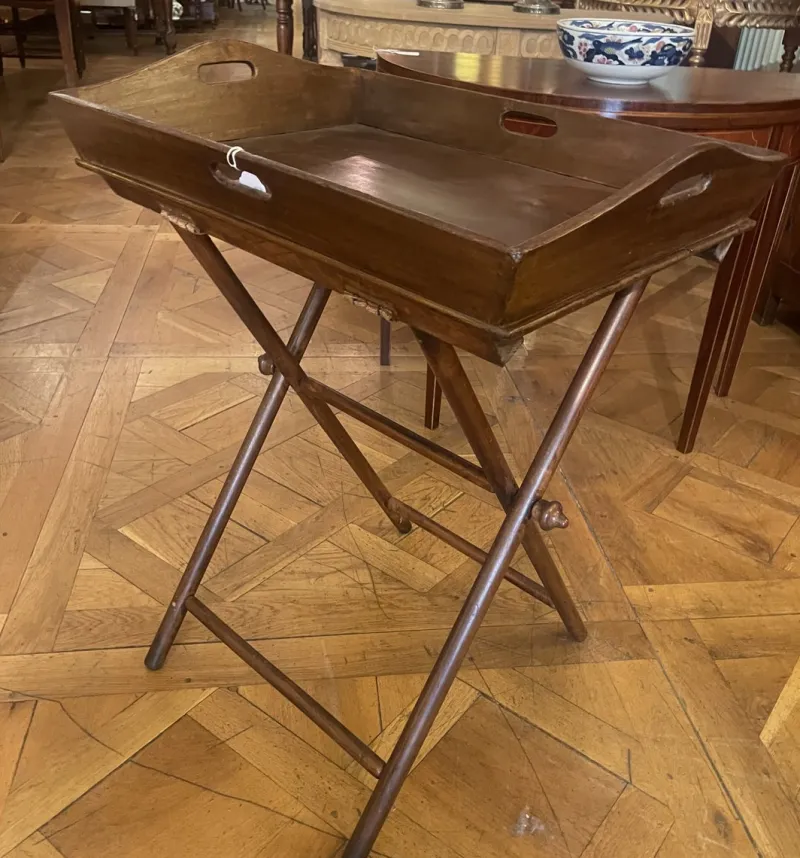 Pamono Antique Servant Dit Butler Tray, 1800s> Trays