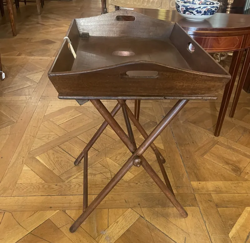 Pamono Antique Servant Dit Butler Tray, 1800s> Trays