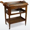 Sale Pamono Antique Serving Trolley with Folding Side Panels and Removable Tray, 1920s