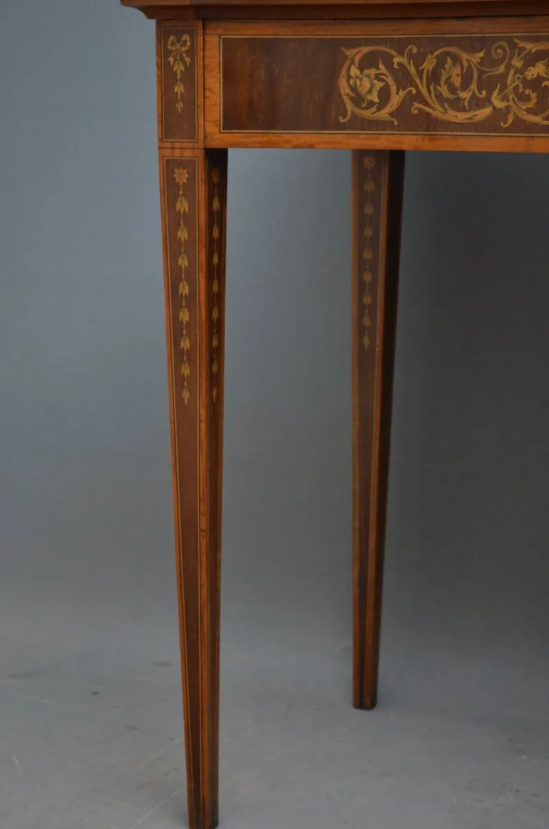 Clearance Pamono Antique Sheraton Style Card Table