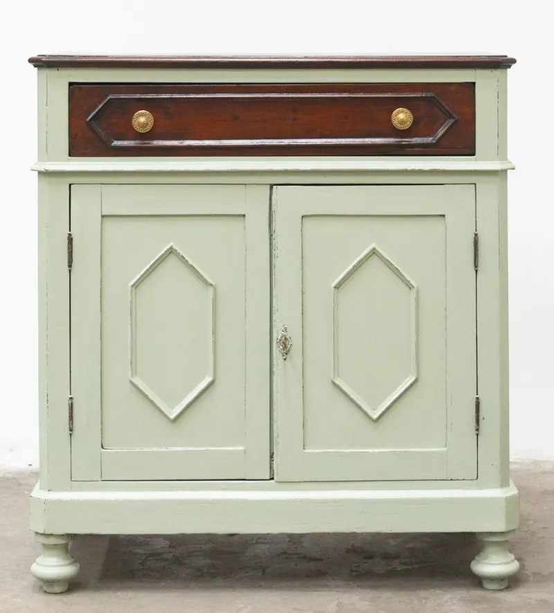 Pamono Antique Sideboard in Fir Wood, 1890s> Sideboards & Buffets