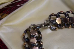 Pamono Antique Silver and Rose Gold Link Bracelet, 1890s><noscript><img width=