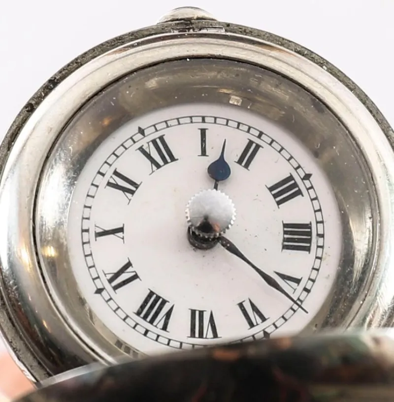 Pamono Antique Silver and Snakewood Watch Opera Cane, 1800s> Watches