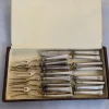 Pamono Antique Silver Fruit Cutlery Set by Alfred Pollak, Set of 16> Cutlery & Serving Utensils