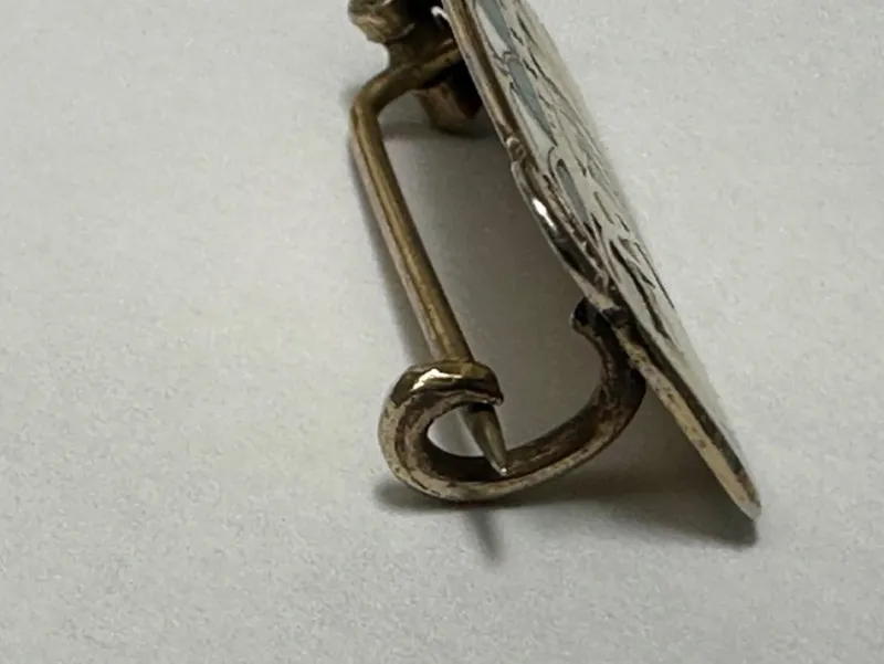 Pamono Antique Silver Gilt and Enamel Viking Ship Brooch by Gustav Gaudernack, 19th Century> Brooches