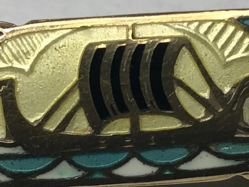 Pamono Antique Silver Gilt and Enamel Viking Ship Brooch by Gustav Gaudernack, 19th Century> Brooches