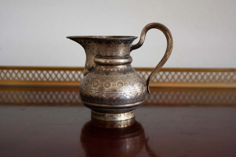 Hot Pamono Antique Silver Milk Jug