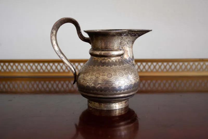 Hot Pamono Antique Silver Milk Jug