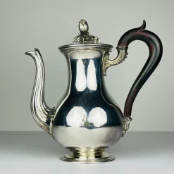 Hot Pamono Antique Silver Plated Coffee Pot from Christofle