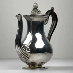 Hot Pamono Antique Silver Plated Coffee Pot from Christofle