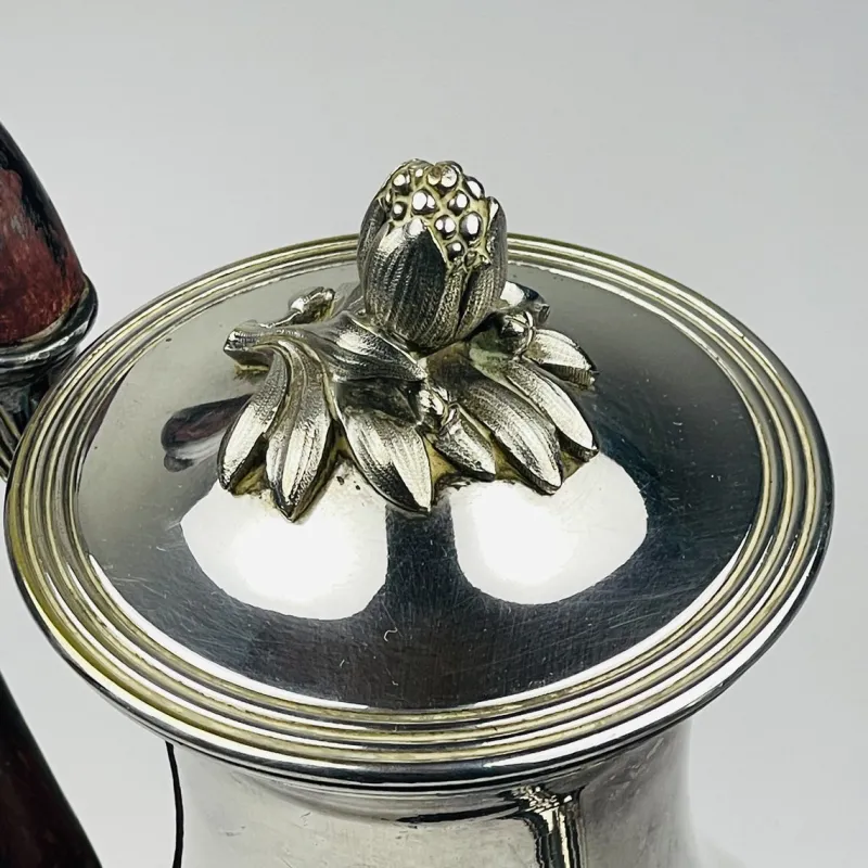 Hot Pamono Antique Silver Plated Coffee Pot from Christofle