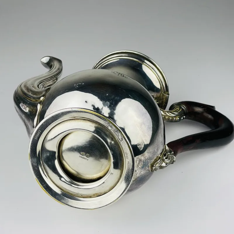 Hot Pamono Antique Silver Plated Coffee Pot from Christofle