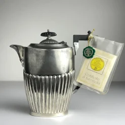 Pamono Antique Silver Plated Coffee Pot by Sheffield, 1890s><noscript><img width=